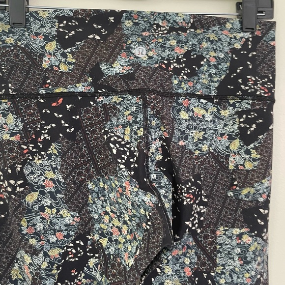 Lululemon Wunder Under Hi-Rise 7/8 Tight *25"Assemblage Alpine White Multi Sz 8 - Picture 7 of 10